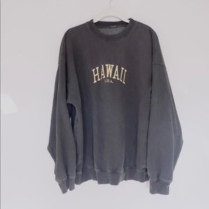Brandy Melville Green Hawaii Sweatshirt